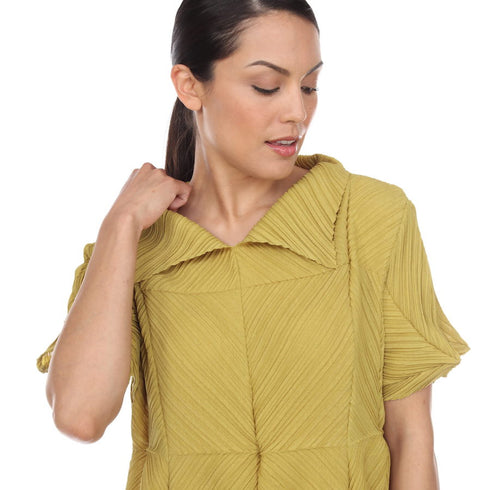 Modern Pleated Midi Dress - DR1068